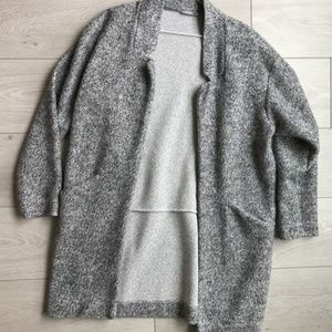 Zara Grey Faux Wool Jacket Medium